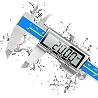 Calibre Digital- Orthland Pie de Rey 150mm-6Pulgadas Acero Inoxidable Gran Pantalla LCD- Micrómetro de alta Precisión 0…